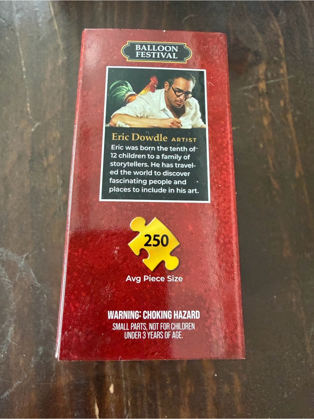 DOWDLE Balloon Festival 250-Piece Mini Wooden Puzzle - Red - Picture 2 of 7